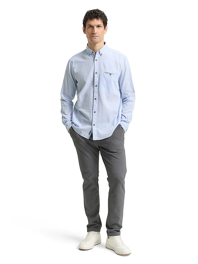 Tom Tailor Shirt Blue Stripy Structure XXL 10